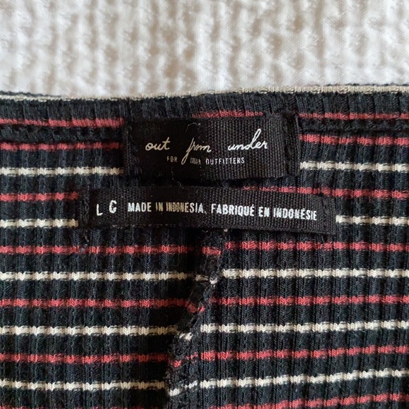 Urban Outfitters Striped Tie front bodysuit - Picture 2 of 2